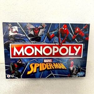 New Monopoly Marvel Spider-Man Edition Board Game Hasbro 2021 Game Day, Fun Day
